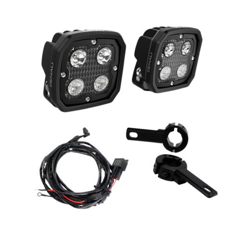 Focos Denali D4 + Soporte + Ramal D4LAHWHS