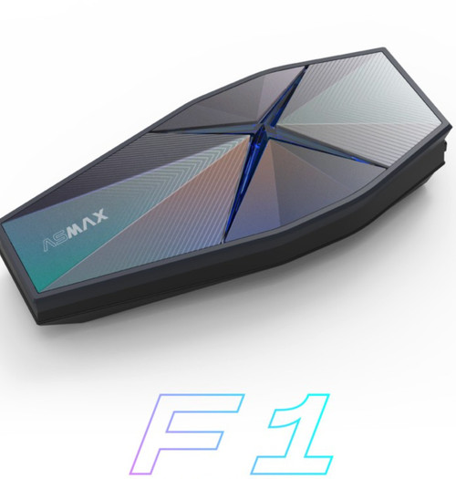 Intercomunicador Asmax F1 PRO Gris Brillante 3370101