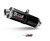 Escape Mivv Negro para Honda Transalp 750 XL (H.086.LZ)