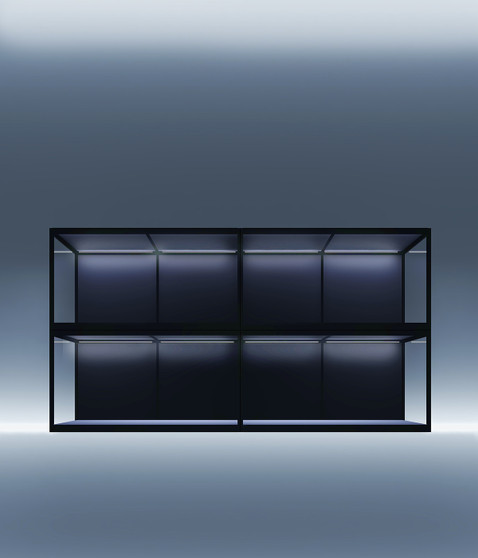 Moduspace, Moducase MAX2801 display wall combination, Display cabinet, Dust proof, Modular display