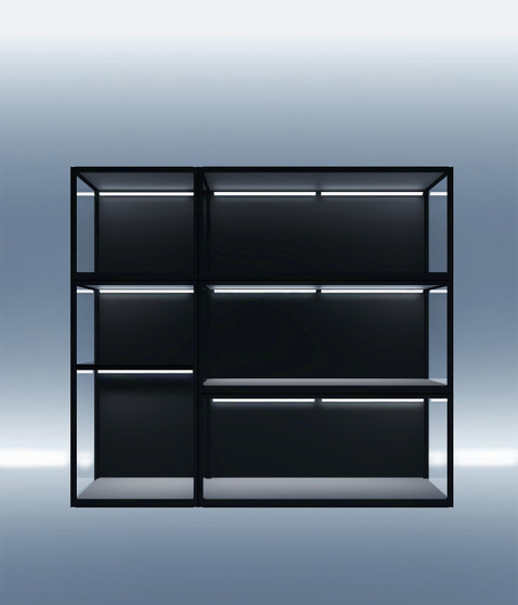 Moduspace, Moducase SIXTH1603 display wall combination, Display cabinet, Dust proof, Modular display