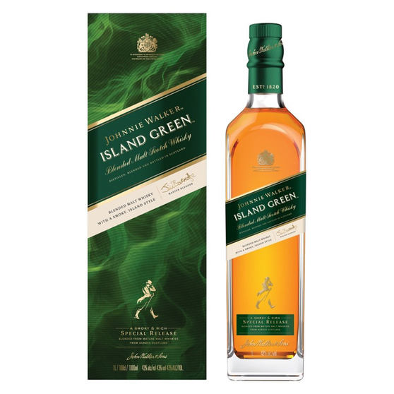 Johnnie Walker Island Green Blended Malt Scotch Whisky [1L]