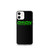 Orion PS Green on Black iPhone Case