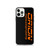 Orion PS Orange iPhone Black Case