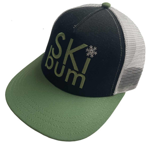 Women's Ski Bum Trucker Hat in Green by Outdoor DIVAS