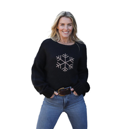 Snowflake Cropped Crew Snowflake Cropped Crew