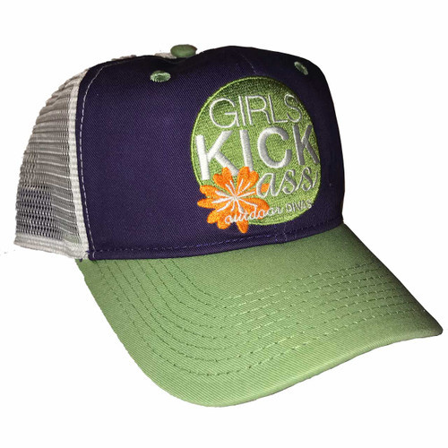 Women's outdoor DIVAS  GKA TRUCKER HAT PURPLE