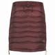 Skhoop Short Insulated Skirt for women – red granite, back view, zip detail