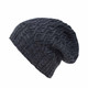 Carson Slouch Beanie in Charcoal
