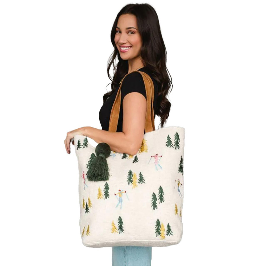 Ski the Trees Tote Bag