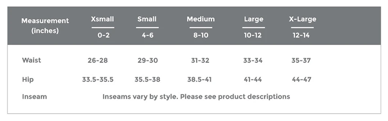 Club Ride SIze Guidelines