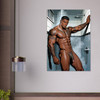 Shower Block King Giclée Print – Queer Tattooed Pin-Up Art