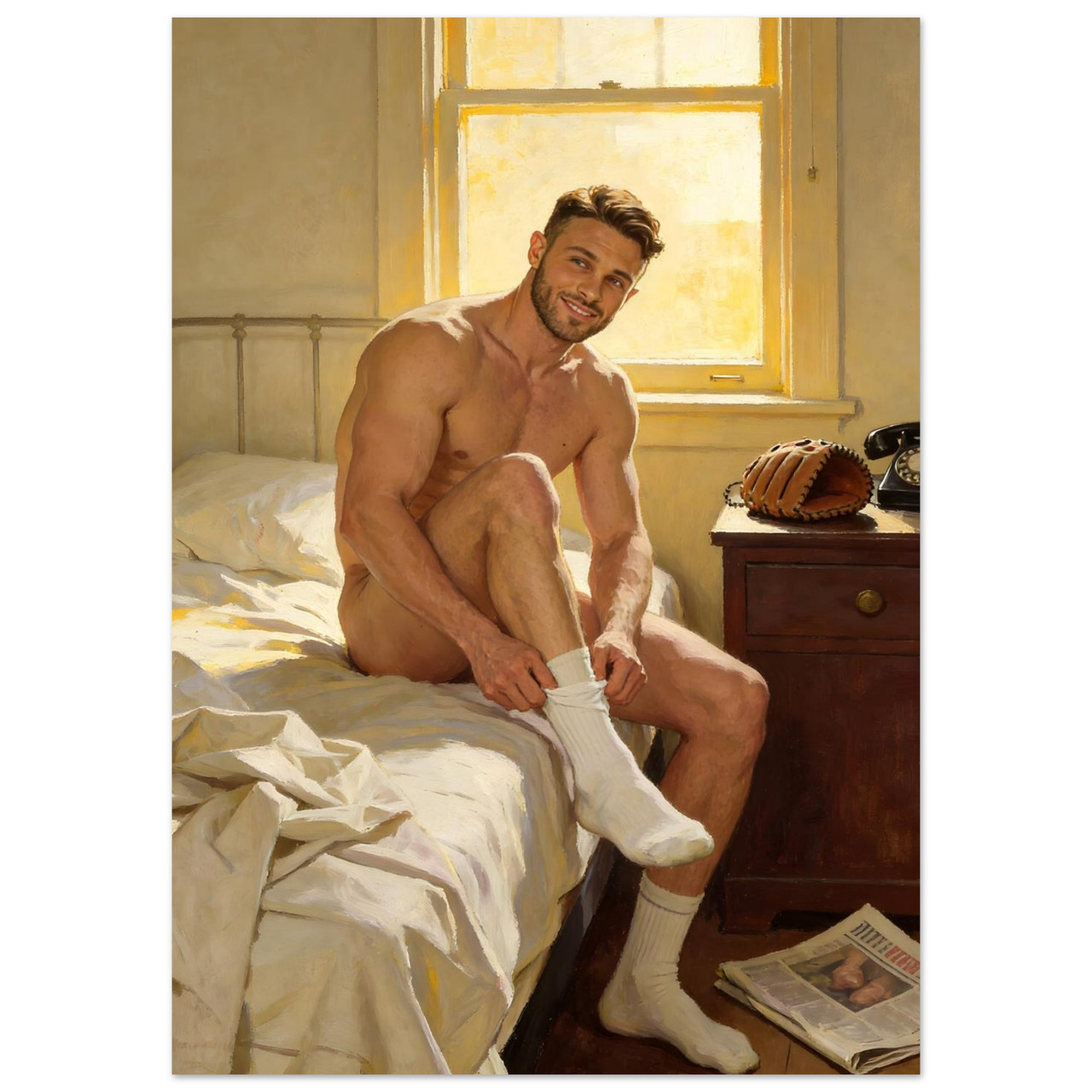 A New Day Giclée Print – Norman Rockwell Inspired Art