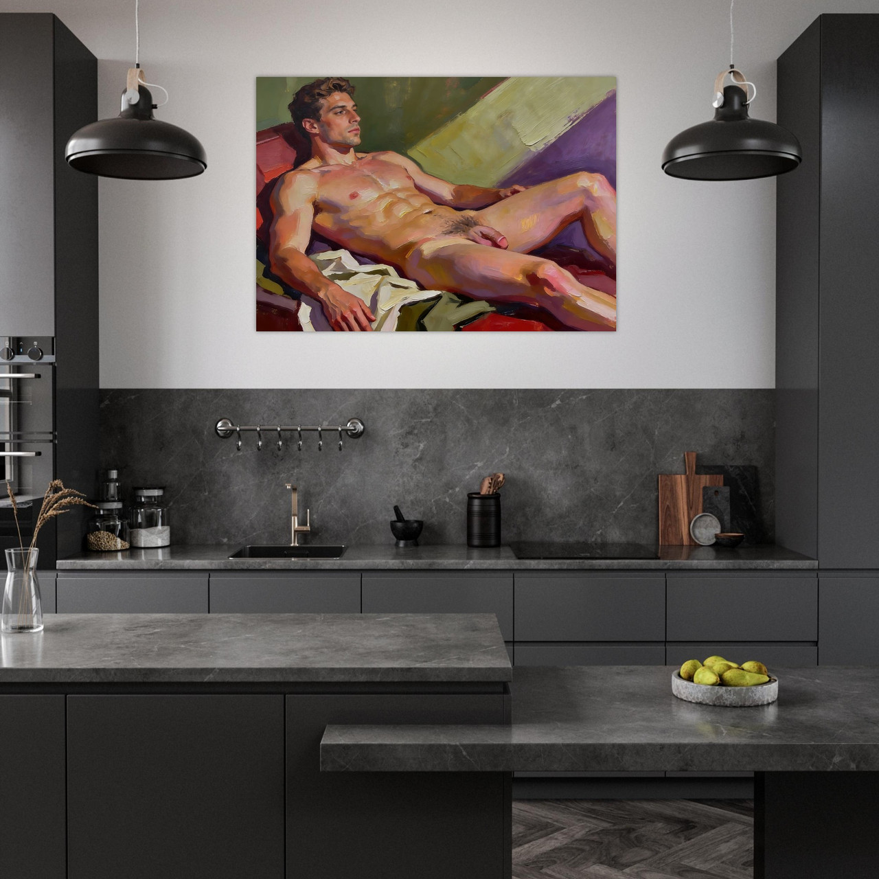 From the Beginning Giclée Print – Pensive Young Man Portrait