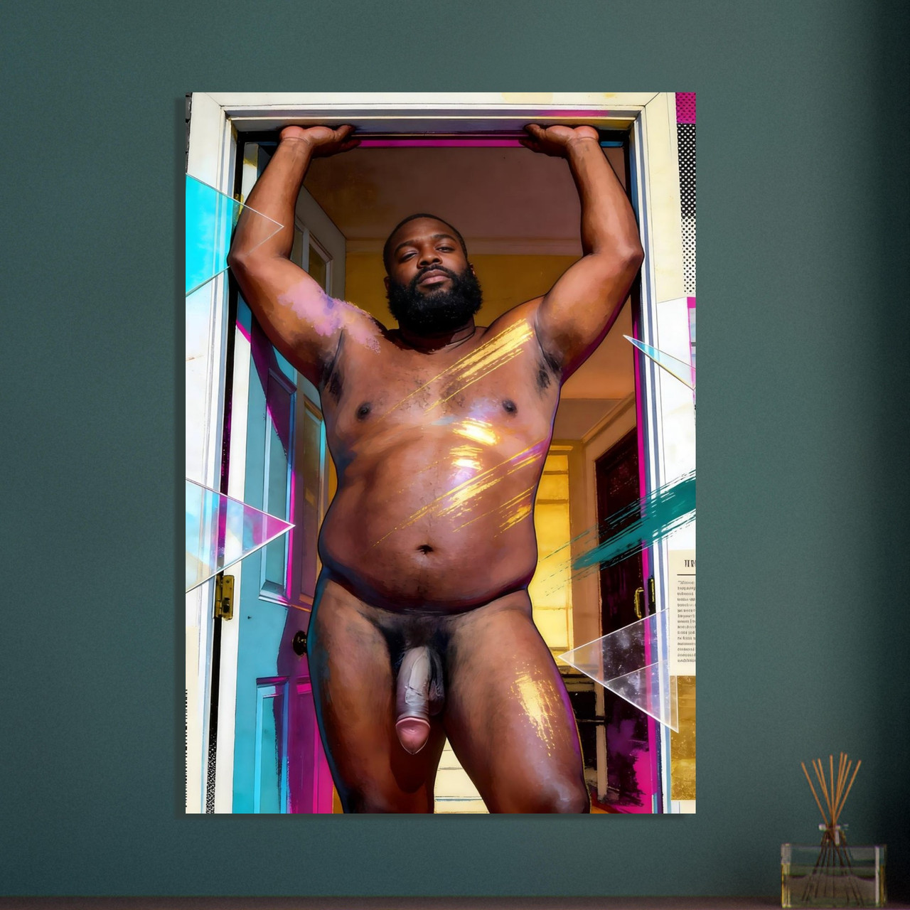Marcus At Home Giclée Print – African American Male Body Art