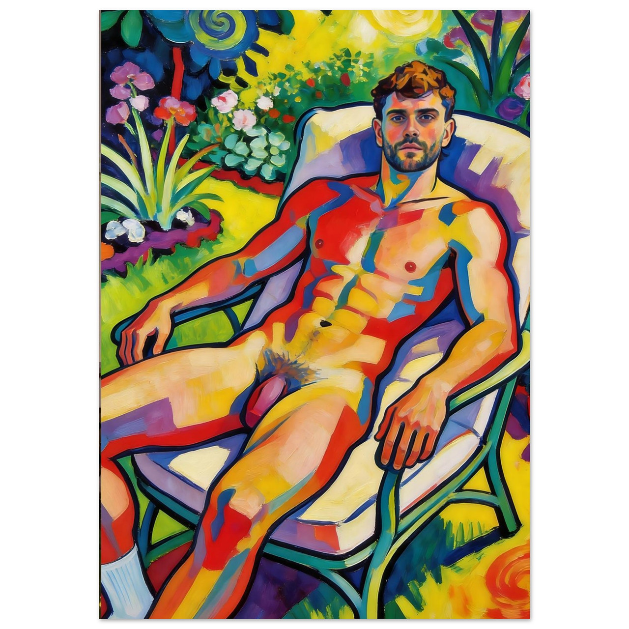 The Flowers Started Gossiping Giclée Print – Vivid Male Wall Art