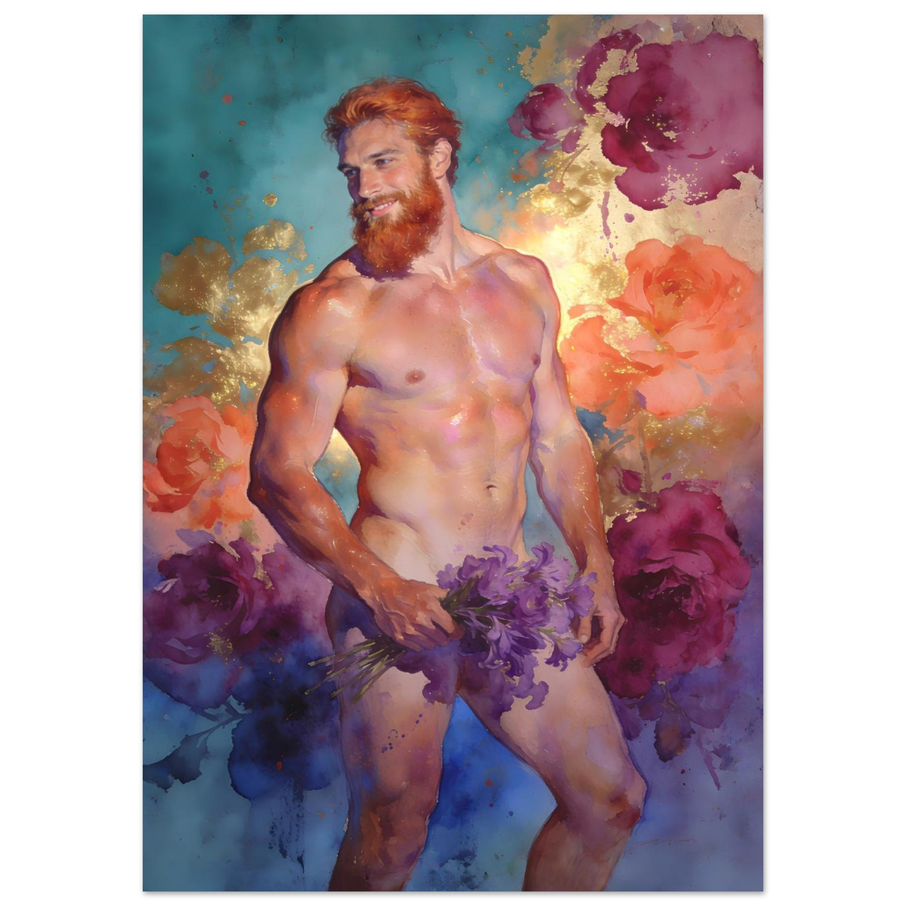 Soren The Flower Stealer - Fine Art Giclée Print