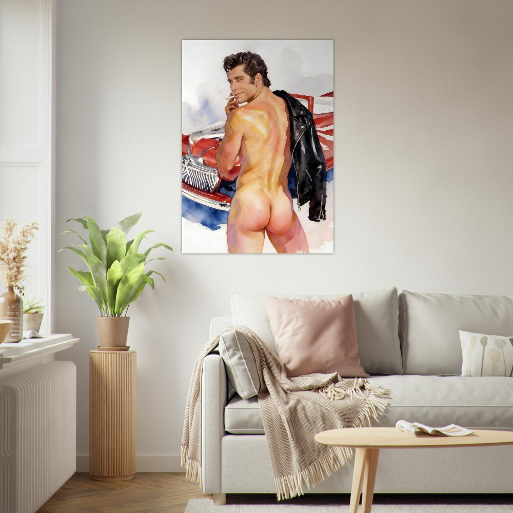 John Travolta 'Greased Lightnin'' Gicleé Print