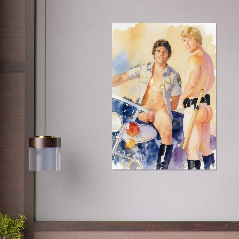 CHiPs Ponch & Jon Fine Art Gicleé