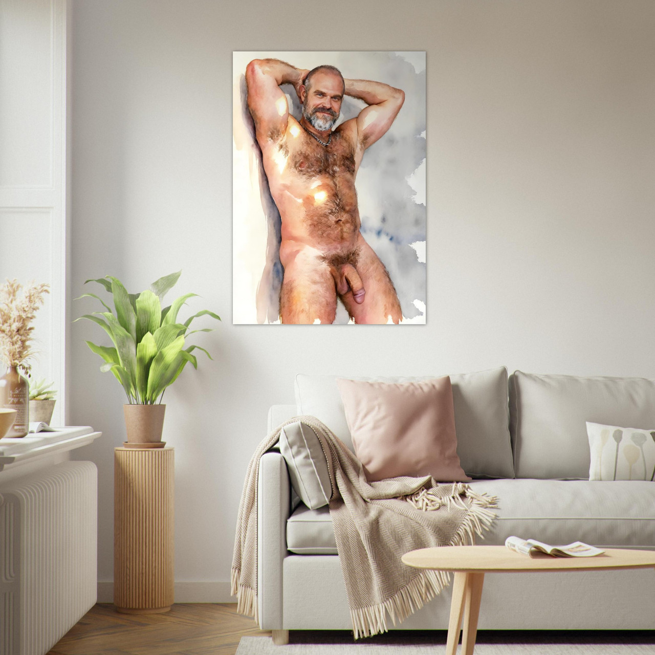 David Harbour Fantasy Giclée Print – Stranger Things Fan Art Gift