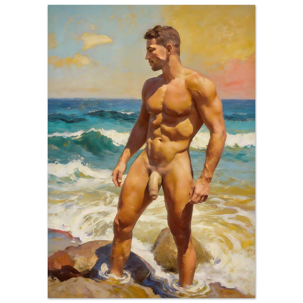 Beach Walker Giclée Print – Coastal Wall Art Gift