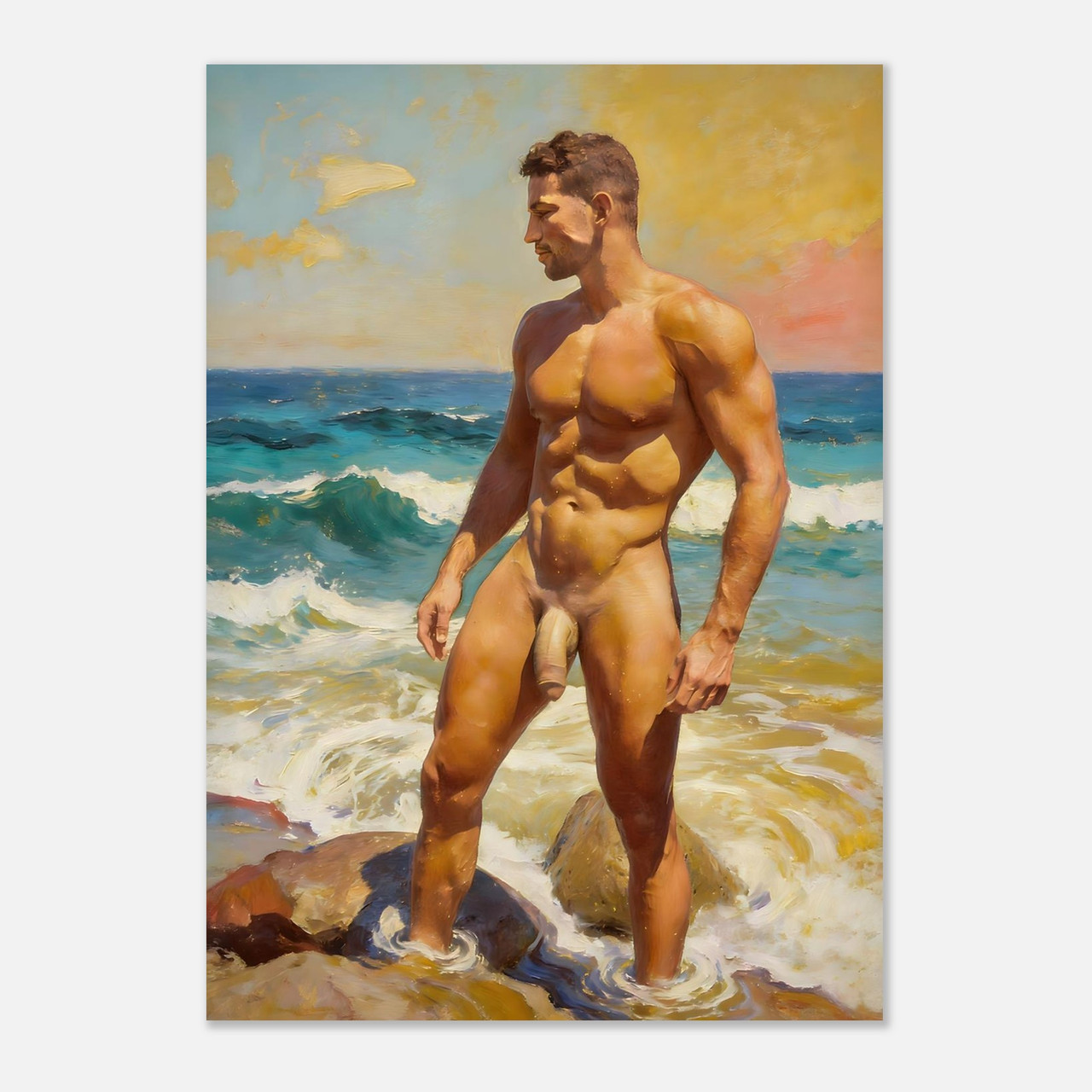 Beach Walker Giclée Print – Coastal Wall Art Gift
