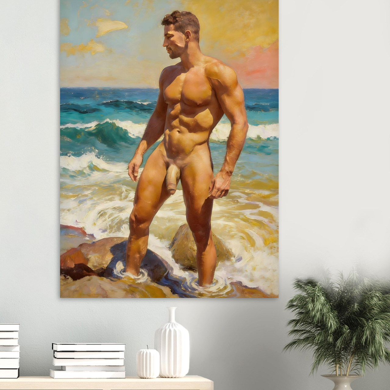 Beach Walker Giclée Print – Coastal Wall Art Gift