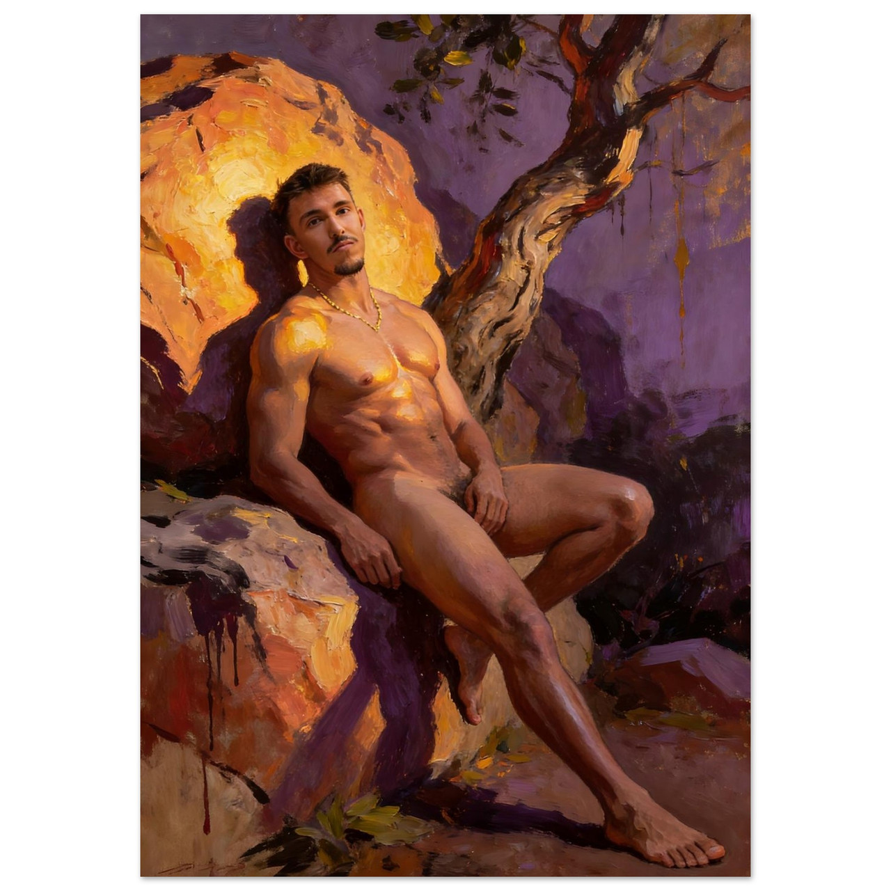Love on the Rocks Giclée Print – Male Gay Interest Art