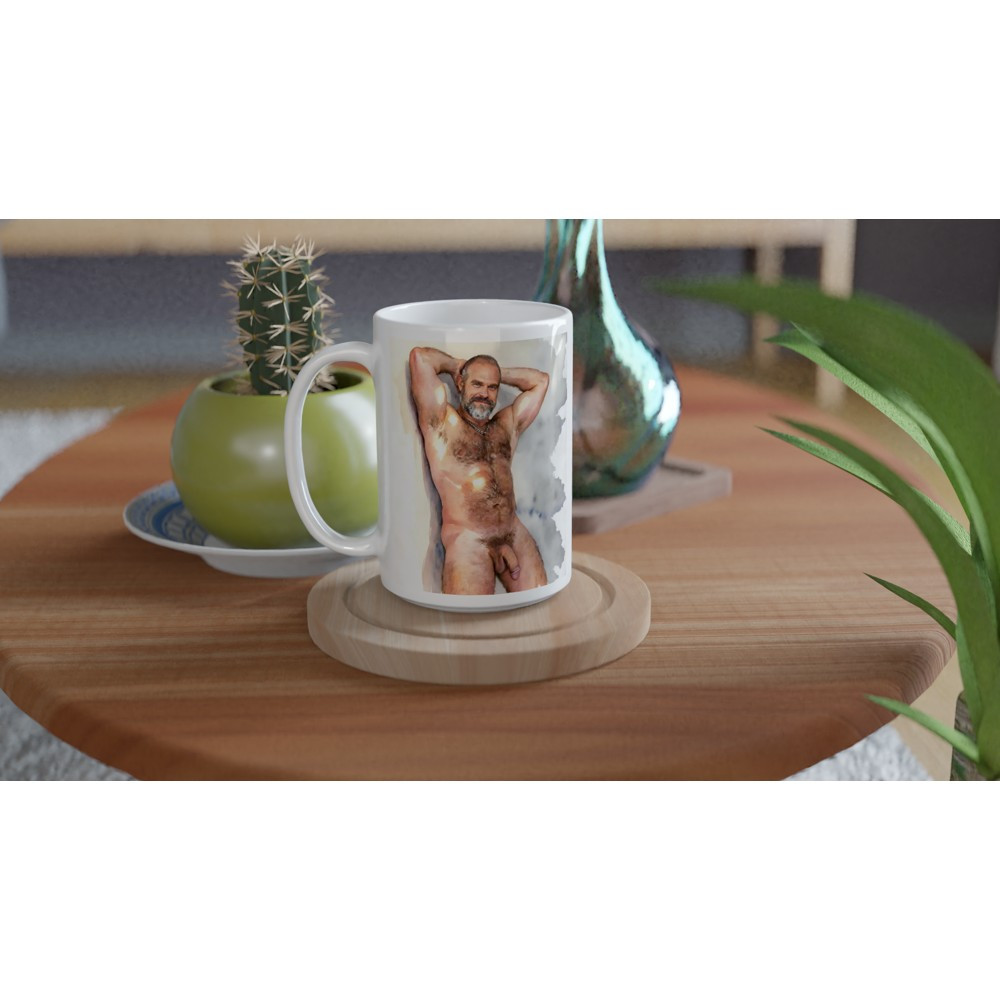 David Harbour Stranger Things Ceramic Mug - 15oz, Dishwasher Safe