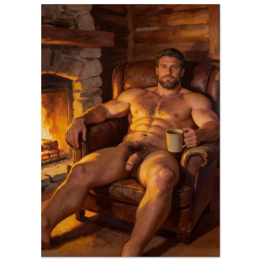Randall by the Fire - Vivid Giclée Print