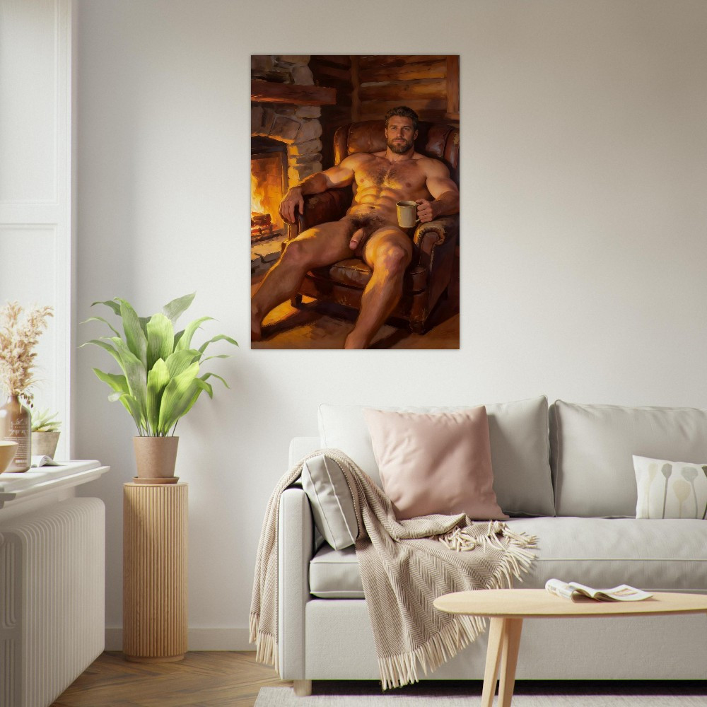Randall by the Fire - Vivid Giclée Print
