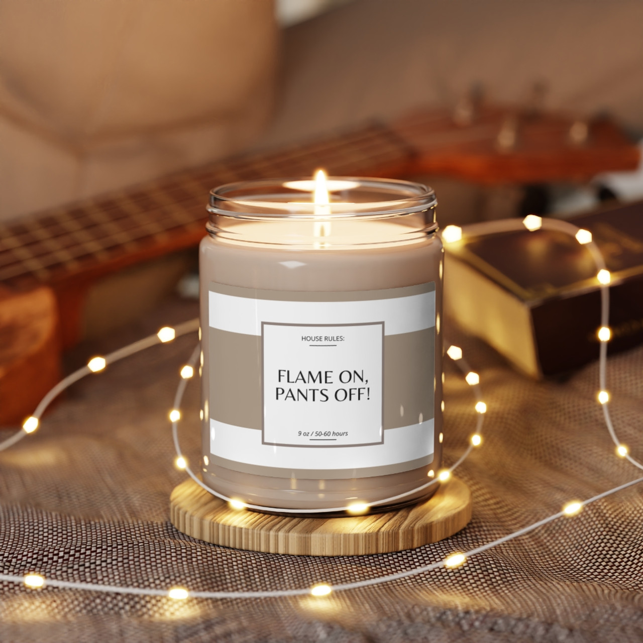 Flame On, Pants Off - Scented Soy Candle, 9oz