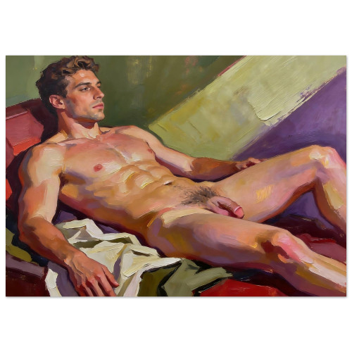 From the Beginning Giclée Print – Pensive Young Man Portrait
