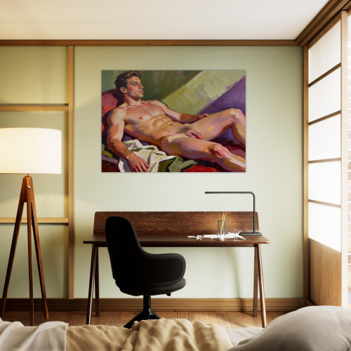 From the Beginning Giclée Print – Pensive Young Man Portrait