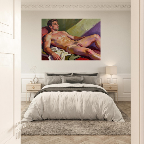 From the Beginning Giclée Print – Pensive Young Man Portrait