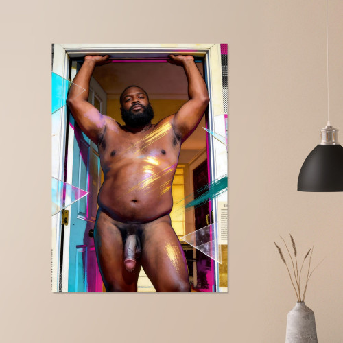 Marcus At Home Giclée Print – African American Male Body Art