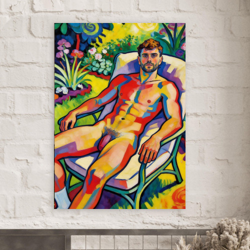 The Flowers Started Gossiping Giclée Print – Vivid Male Wall Art