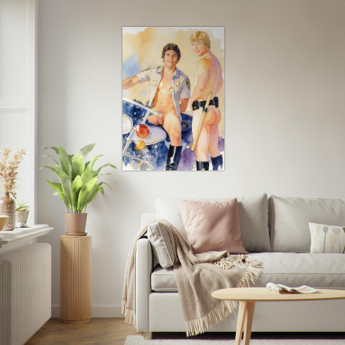 CHiPs Ponch & Jon Fine Art Gicleé