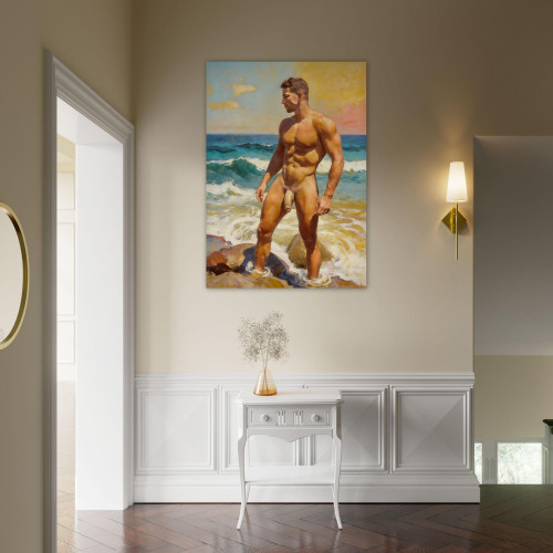 Beach Walker Giclée Print – Coastal Wall Art Gift