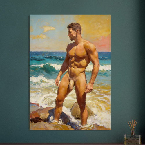 Beach Walker Giclée Print – Coastal Wall Art Gift