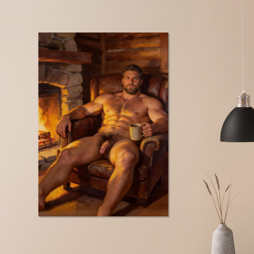 Randall by the Fire - Vivid Giclée Print
