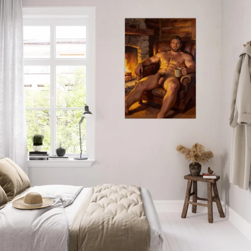 Randall by the Fire - Vivid Giclée Print