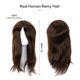 S14  Extra large skin base Remy hair topper for women base size 8"×9.75"