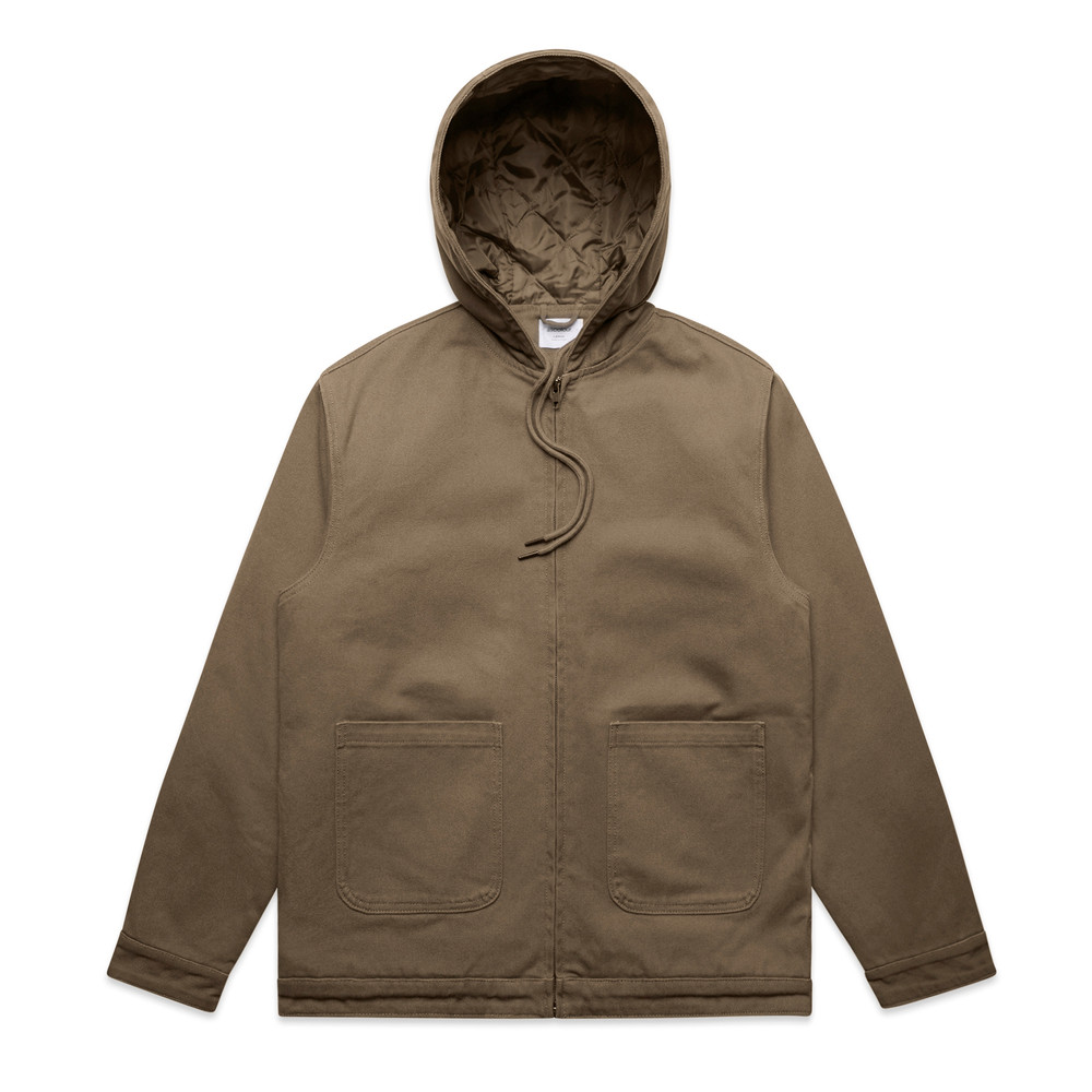 Canvas Hooded Jacket — Walnut