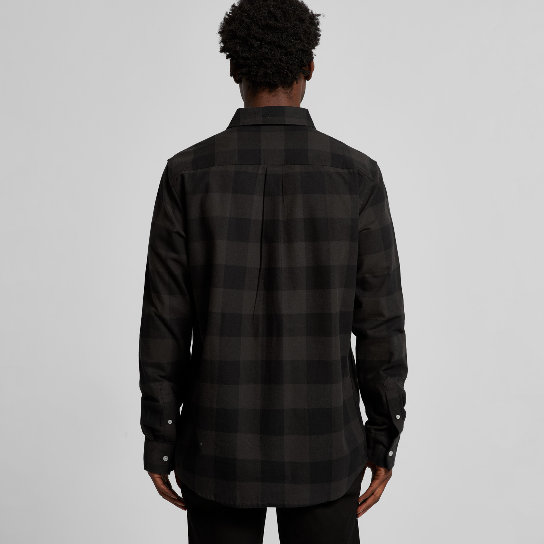 black check shirt