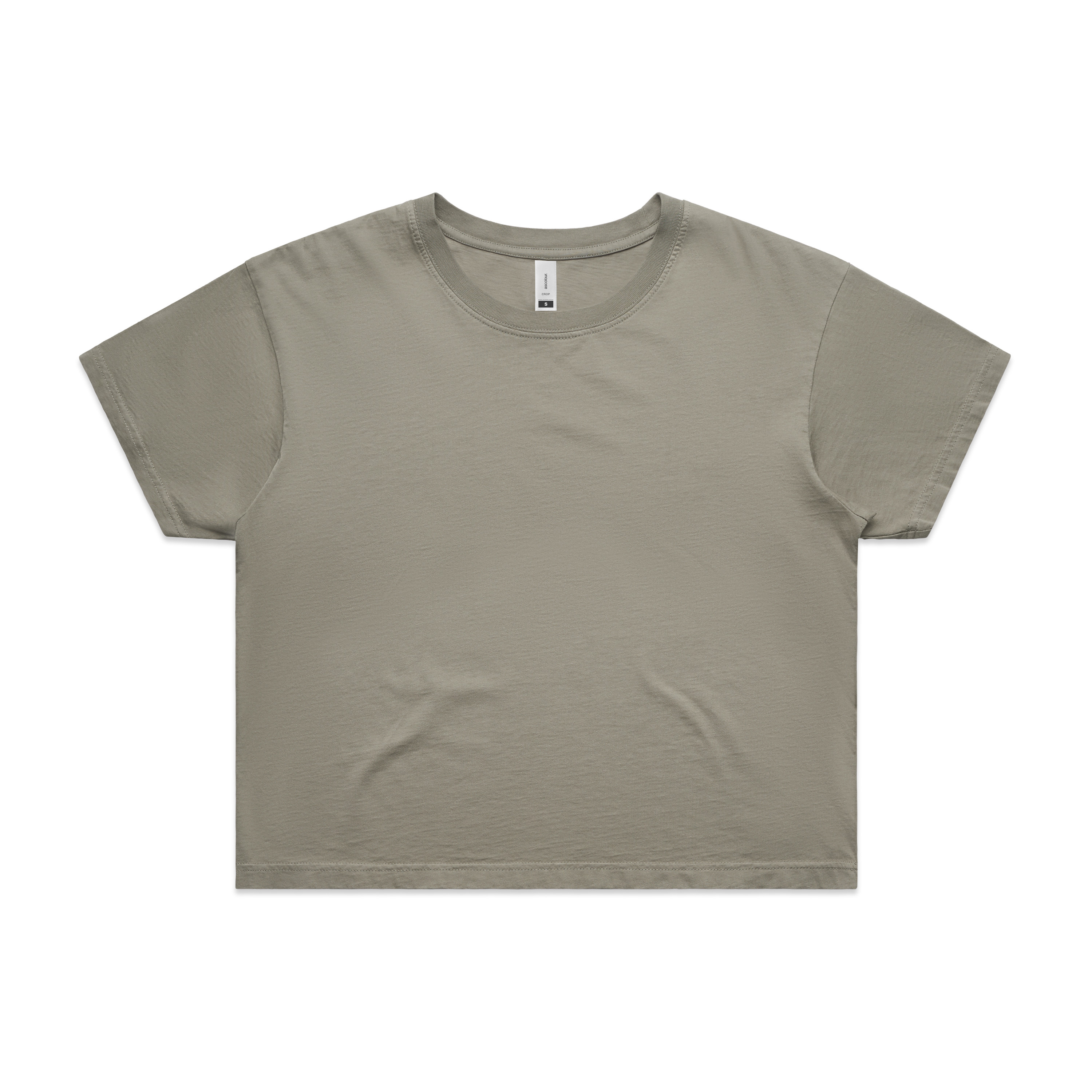 FADED-EFFECT CROP TOP - Light brown