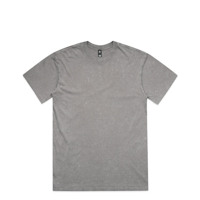 【WOOHWA】CLEAN LOOSE COTTON PT 5085_STONE_WASH_HEAVY_TEE_GREY