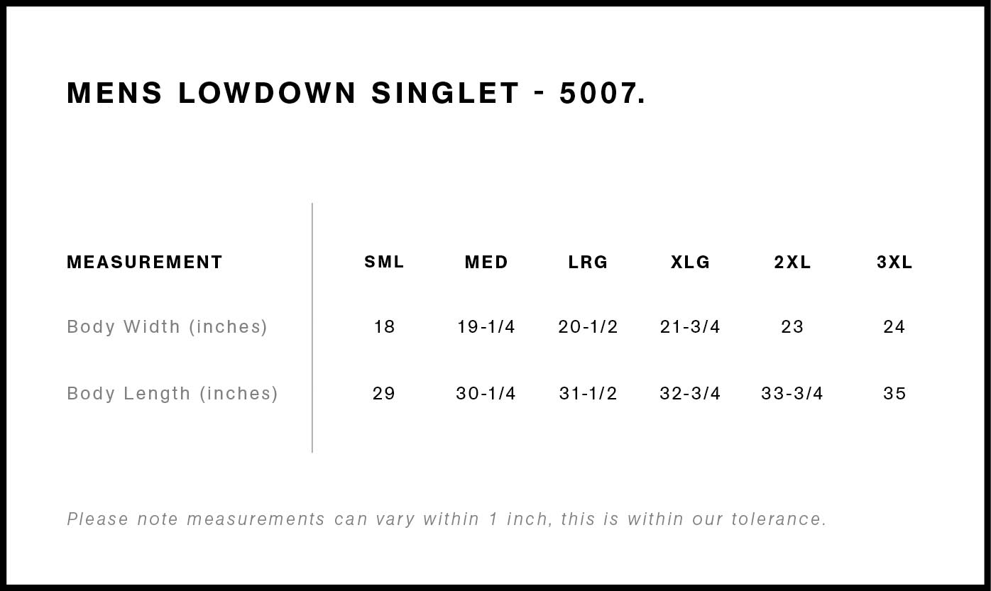 5007 Lowdown Singlet, Singlets / Tanks, Men