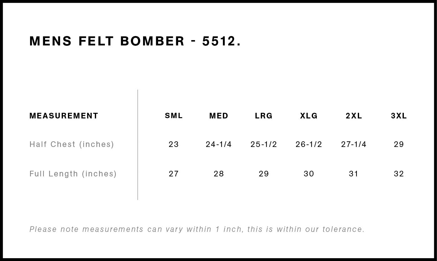 Felt Bomber Jacket | 5512 26