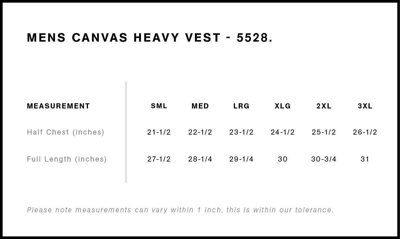 Canvas Heavy Vest | 5528 - AS Colour US